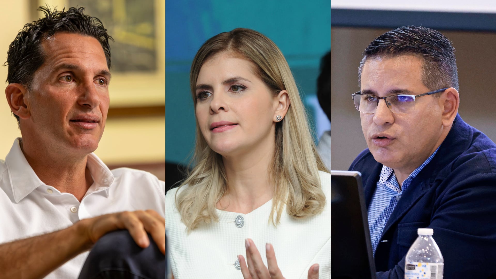 José Aguilar Berrocal, Laura Fernández Delgado y Fabricio Alvarado, candidatos a la presidencia que han planteado la posibilidad de suspender temporalmente los derechos y garantías individuales en sus eventuales gobiernos.