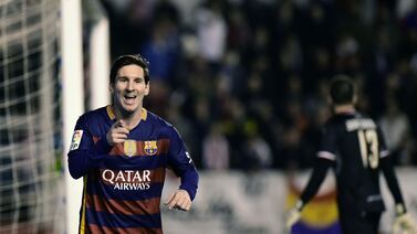 Triplete de Lionel Messi, victoria y récord de Barcelona en la Liga