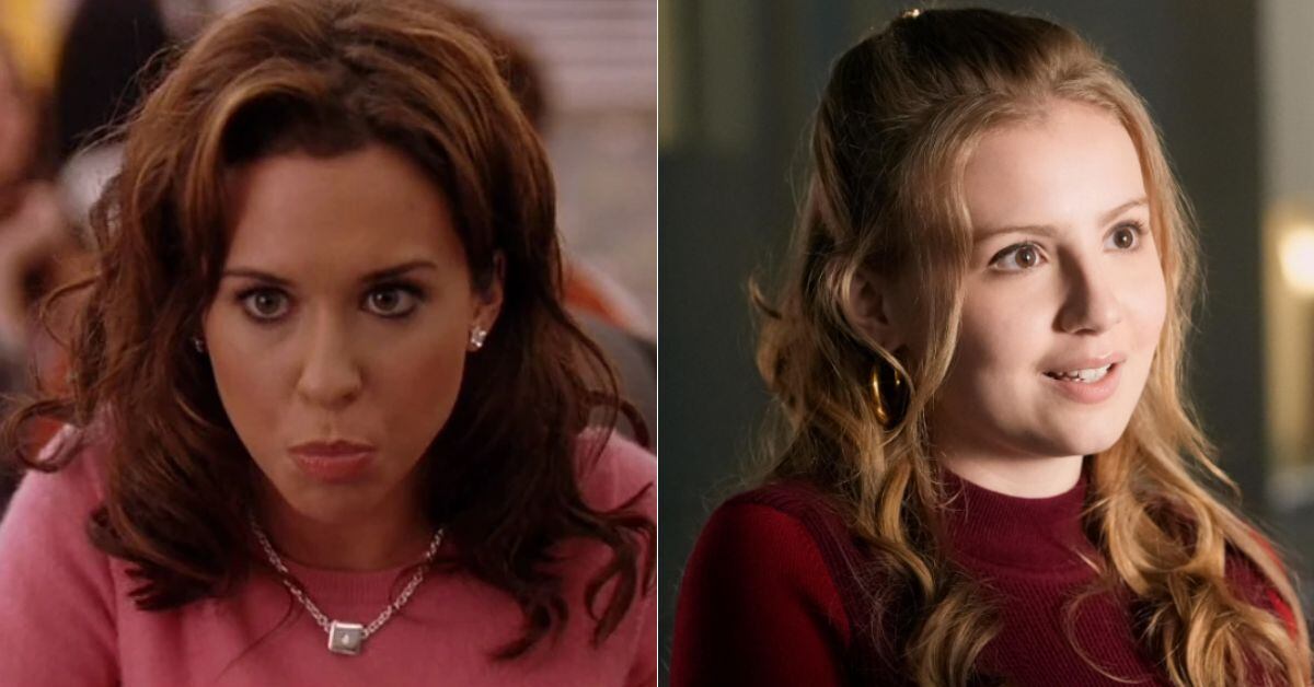Gretchen Wieners es el personaje interpretado por Lacy Chabert (izq) en el 2004) y Bebe Wood (der) en el 2024.
