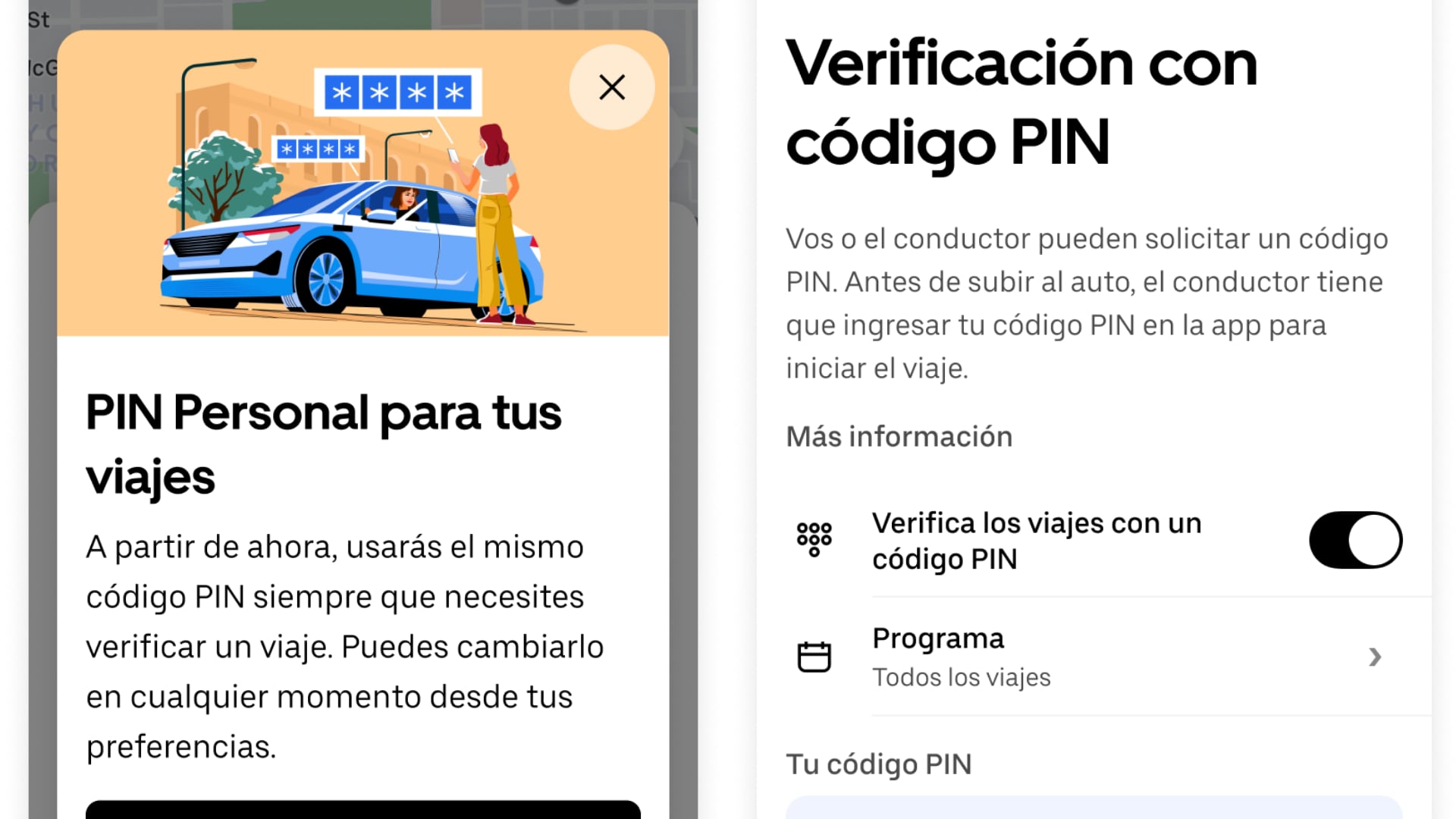 Uber activó en Costa Rica un PIN personal para viajes. La función busca mejorar la seguridad y simplificar la validación con el conductor.