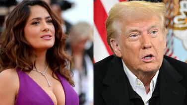 Donald Trump habría cortejado a Salma Hayek, pero ella lo rechazó