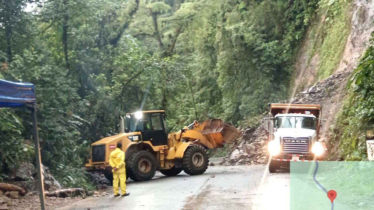 Ni fecha, tampoco hora estimada hay para la apertura de la ruta 32 que comunica San José con el Caribe de Costa Rica. Foto: MOPT