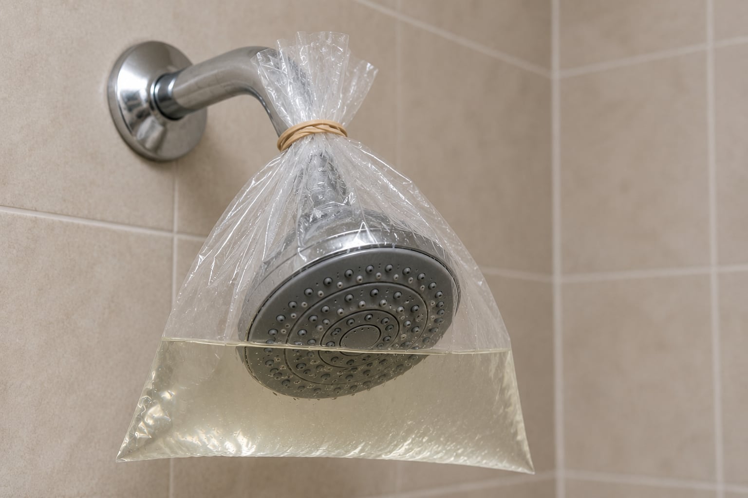 La acumulación de sarro puede reducir el flujo de agua. Un método casero con vinagre blanco ayuda a limpiar el cabezal de la ducha.