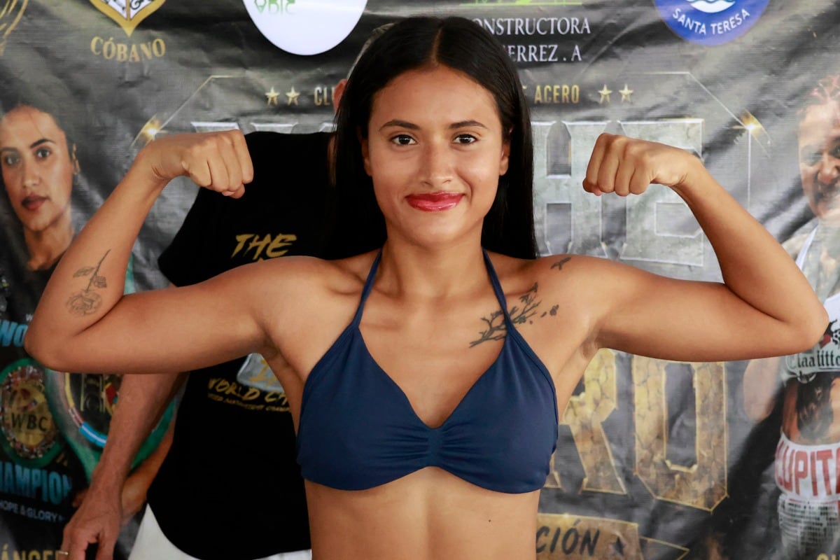 Gipzy El Ángel Díaz Saravia
Boxeafora
Campeona Latina del peso Átomo del Consejo Mundial de Boxeo
Pelea ante Lupita Martínez, mexicana
13 de agosto del 2026
Fotografías: Martha Vásquez