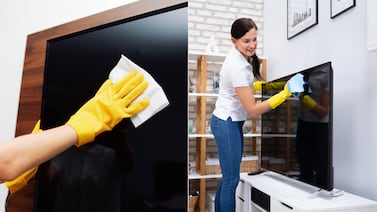 El sencillo truco para limpiar la pantalla del televisor y dejarla como nueva
