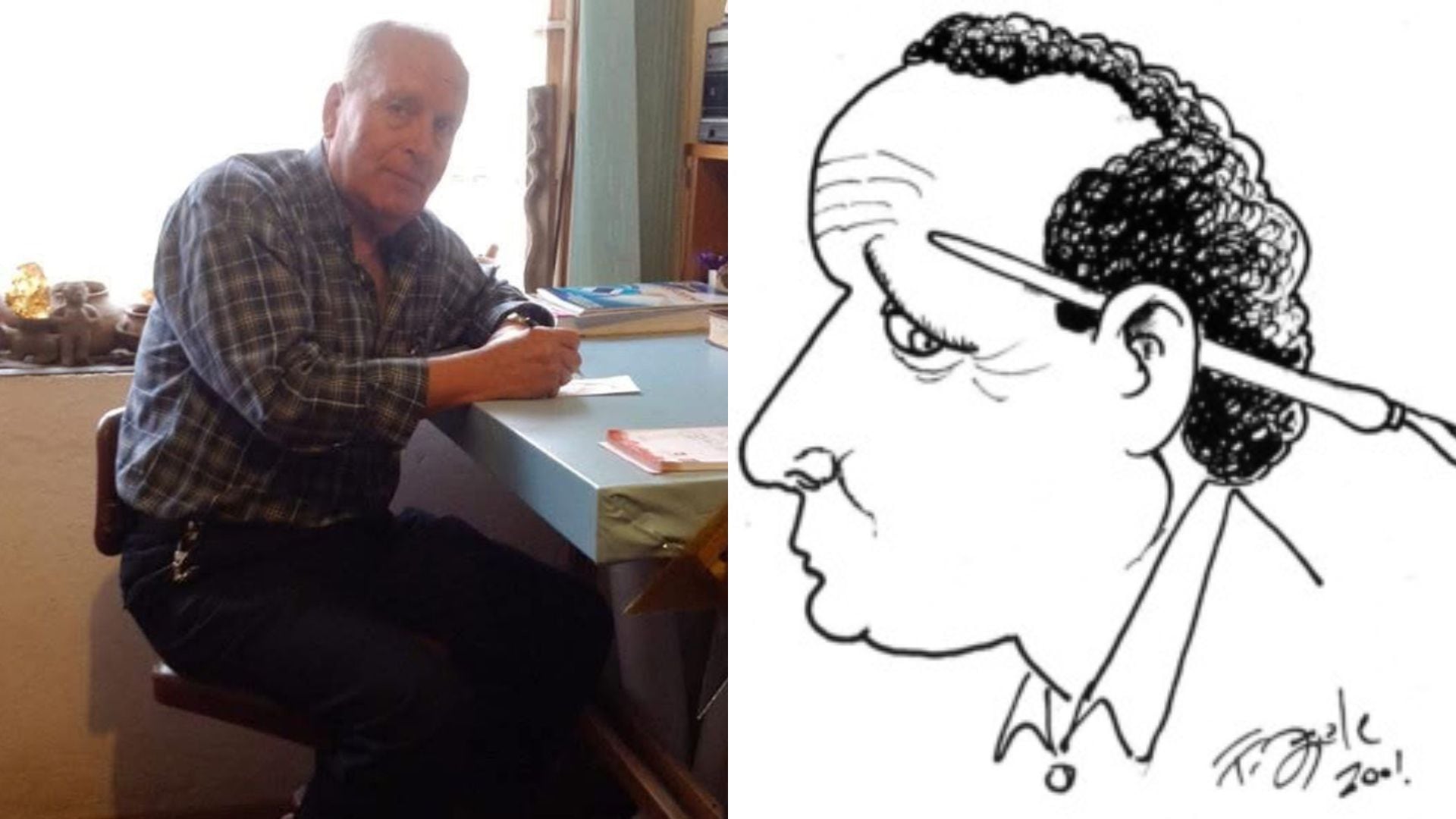 Caricaturista Fernando 'Zele' Zeledón