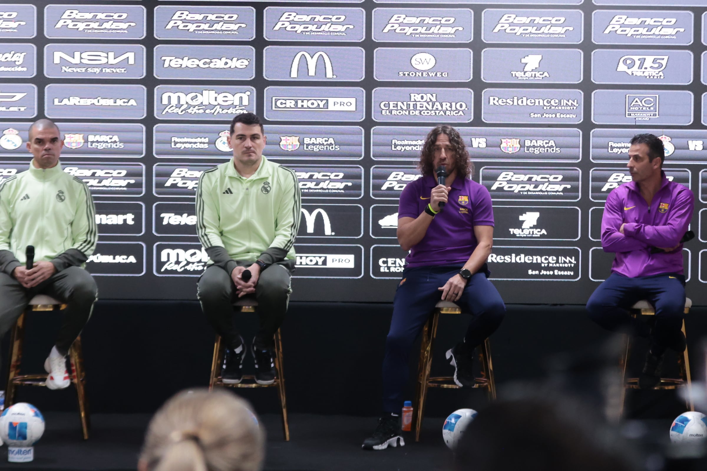 06/02/2026/ conferencia de prensa del evento Leyendas CR donde ex jugadores del Real Madrid y el Barcelona / Foto John Durán