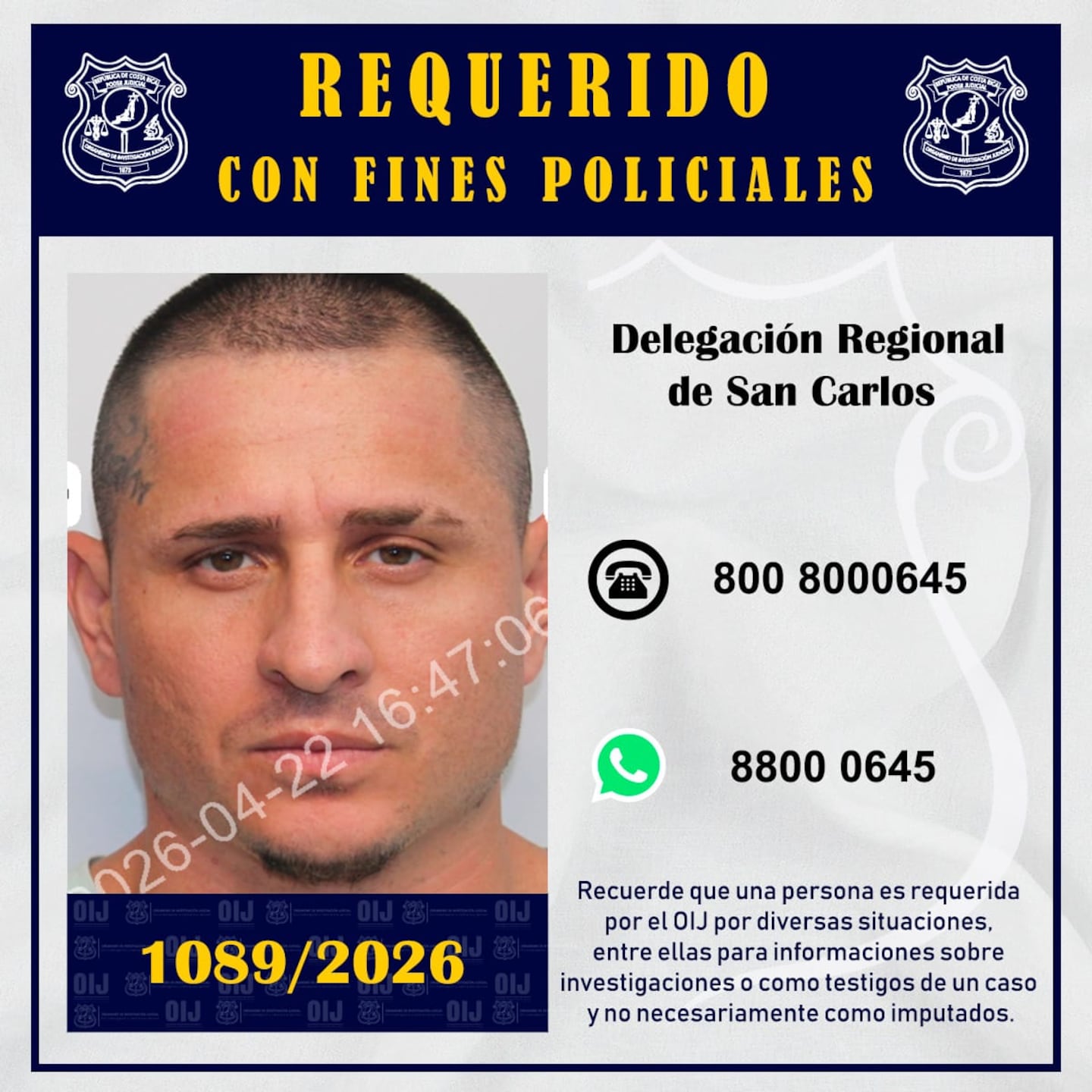 Caso Estrella: Alias Siri es buscado por homicidio de promotor artístico de San Carlos