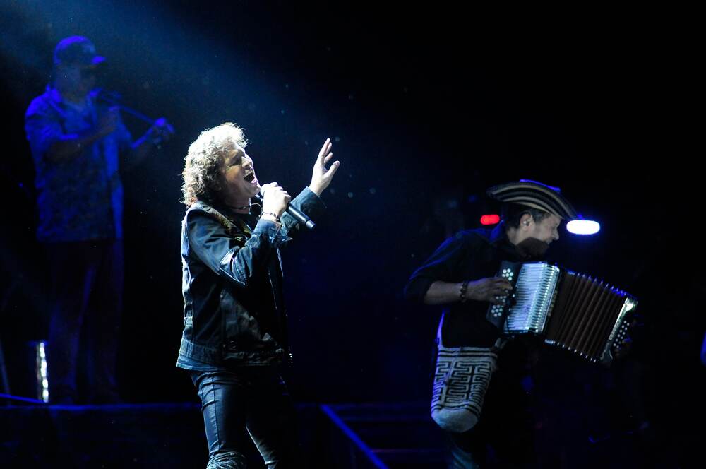 Carlos Vives fue el artista más esperado de la noche. Salió al filo de las 10 p. m. / Fotografía: John Durán.