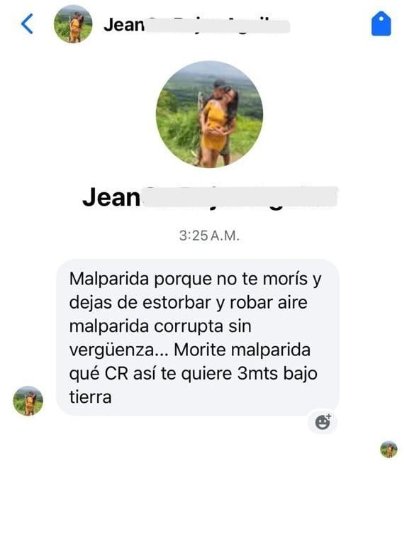 Amenazas a exdiputados