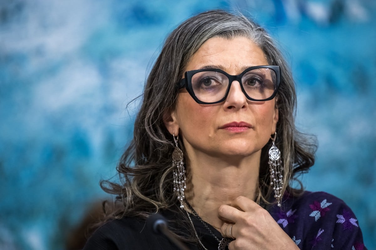 Relatora especial para los Territorios Palestinos Ocupados de la ONU, Francesca Albanese, quien ha despertado controversia por sus apreciaciones del conflicto.