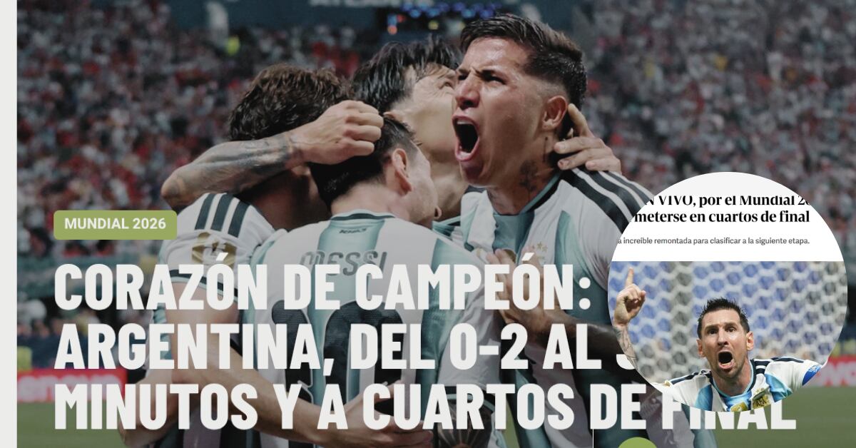 Argentina enloqueció y destacó la actitud de su equipo para remontar ante Egipto en el Mundial 2026.