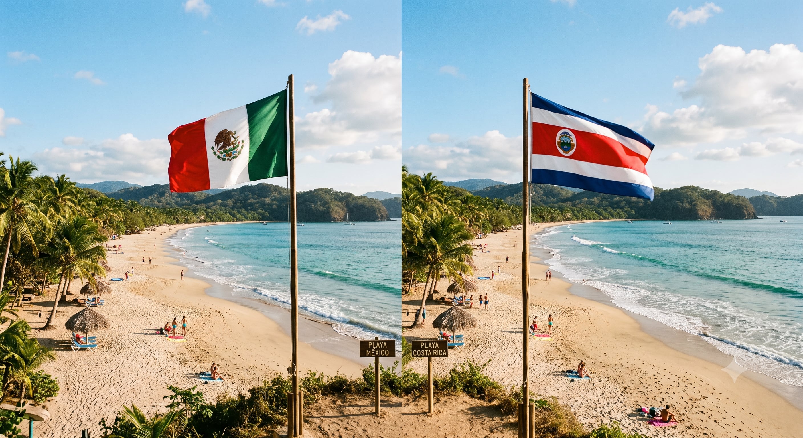 Una turista destacó la diferencia en las playas costaricenses y mexicanas.