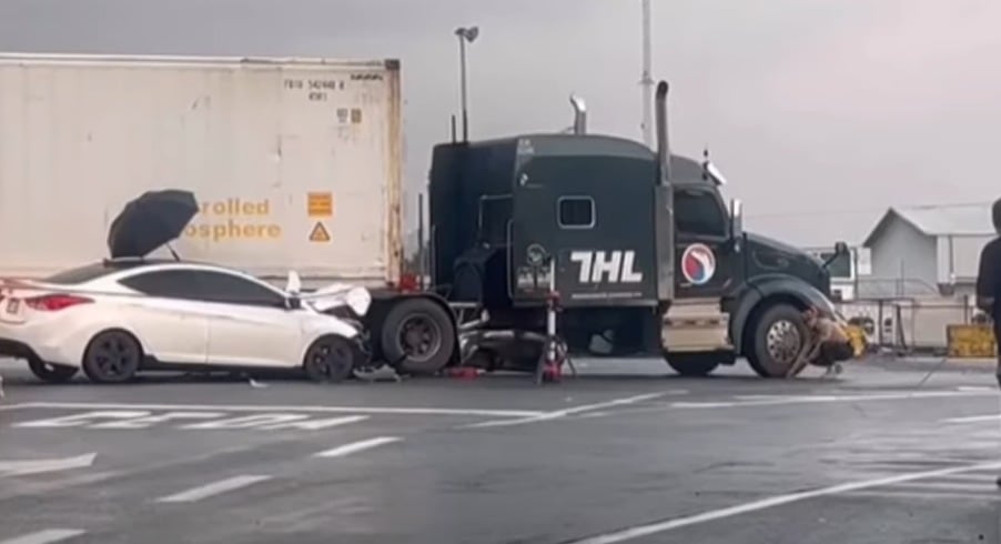 Accidente rotonda ruta 32