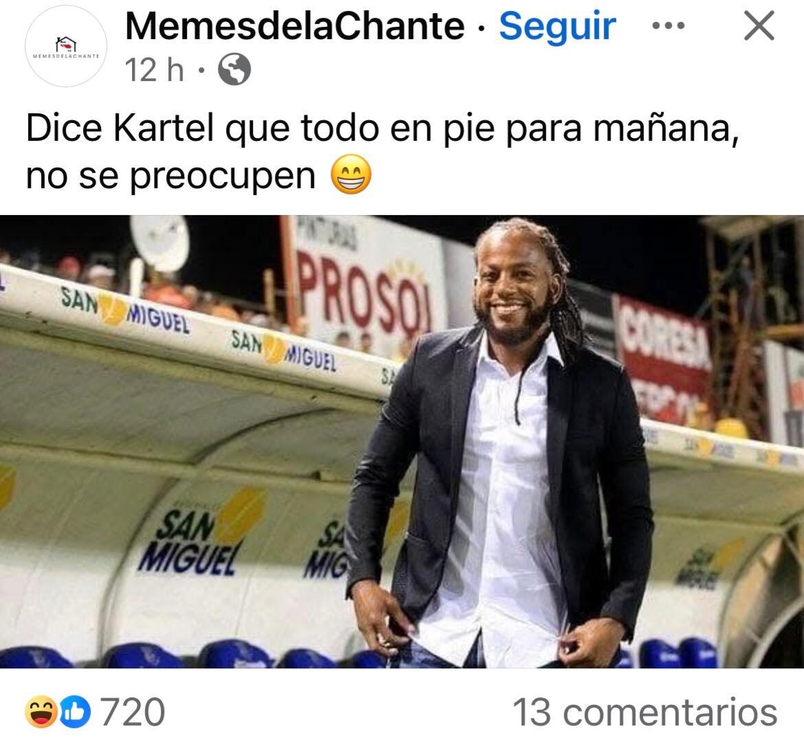 El fallido concierto de Vybz Kartel tuvo "repercusiones" deportivas; aquí Víctor Mambo Núñez antes de dirigir un partido.