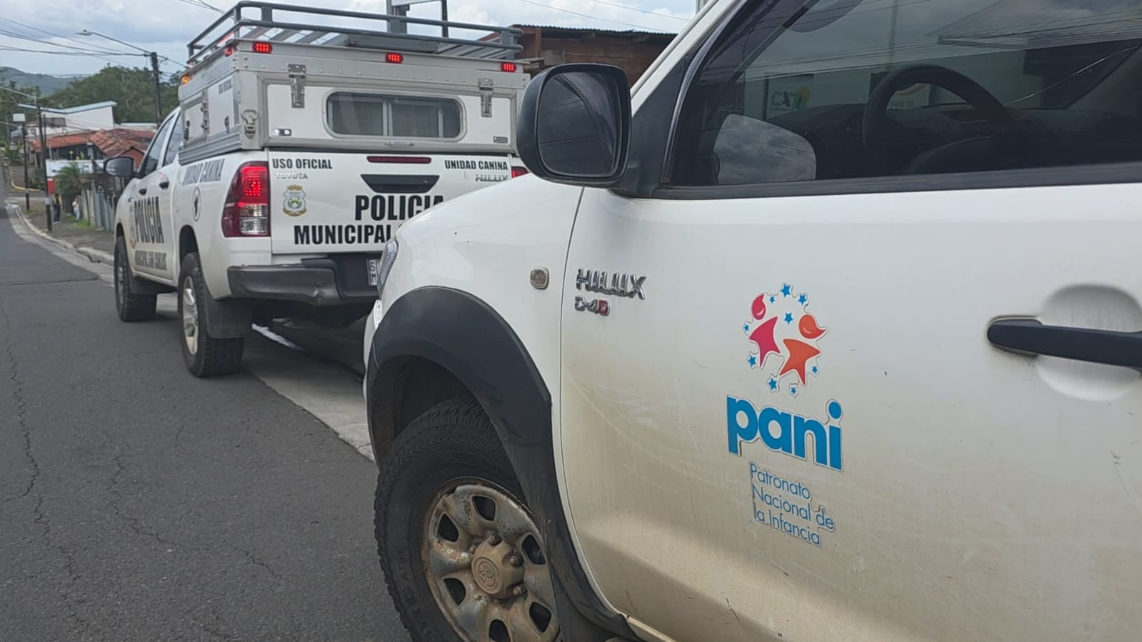 El Patronato Nacional de la Infancia (PANI) participó del allanamiento.