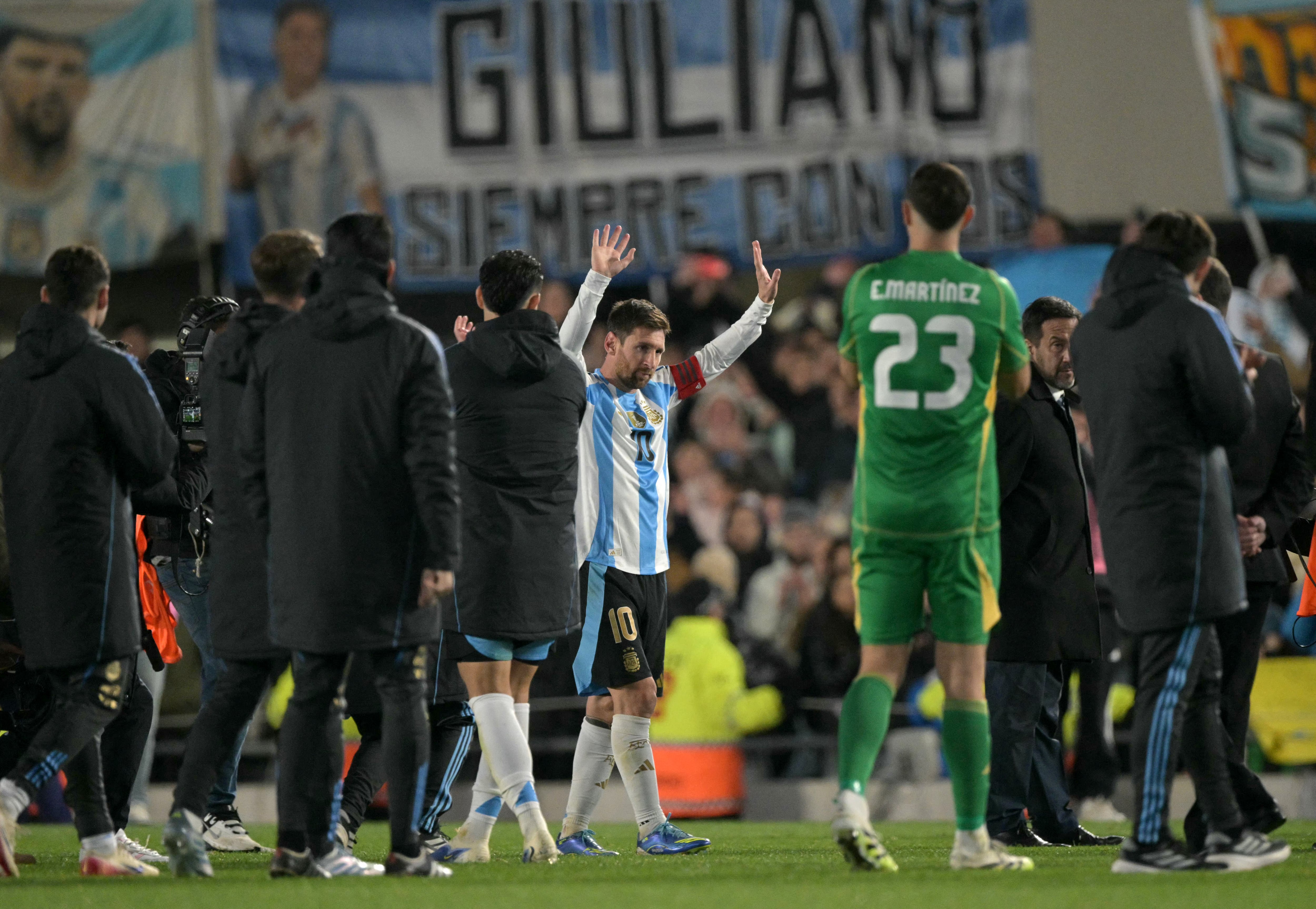 Lionel Messi hizo un doblete en su último partido en eliminatorias.