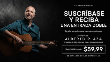 Suscríbase a La Nación Digital y reciba una entrada doble para el concierto de Alberto Plaza