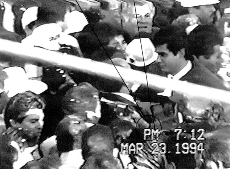 Momento exacto del asesinato de Colosio.