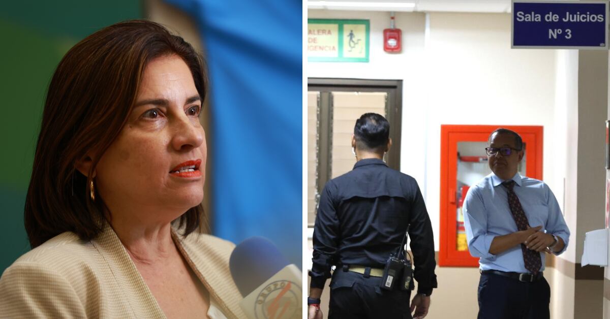 Marta Esquivel y otros siete imputados pasaron la noche en las celdas de los tribunales de justicia de Goicoechea, a la espera de que el Juzgado Penal de Hacienda defina si dicta medidas cautelares. Foto: La Nación