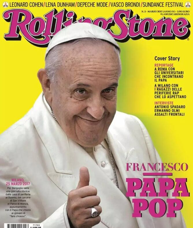 Portada de Rolling Stone del Papa Francisco.