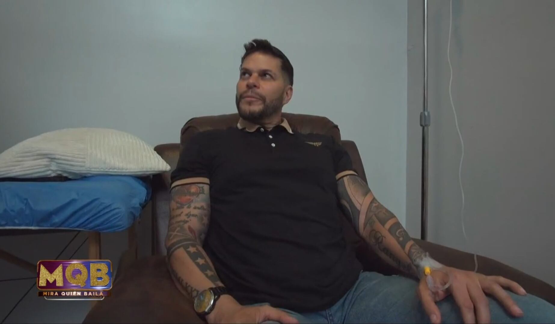 Neto Rangel en la sétima gala de Mira quién baila donde salió lesionado de la columna.