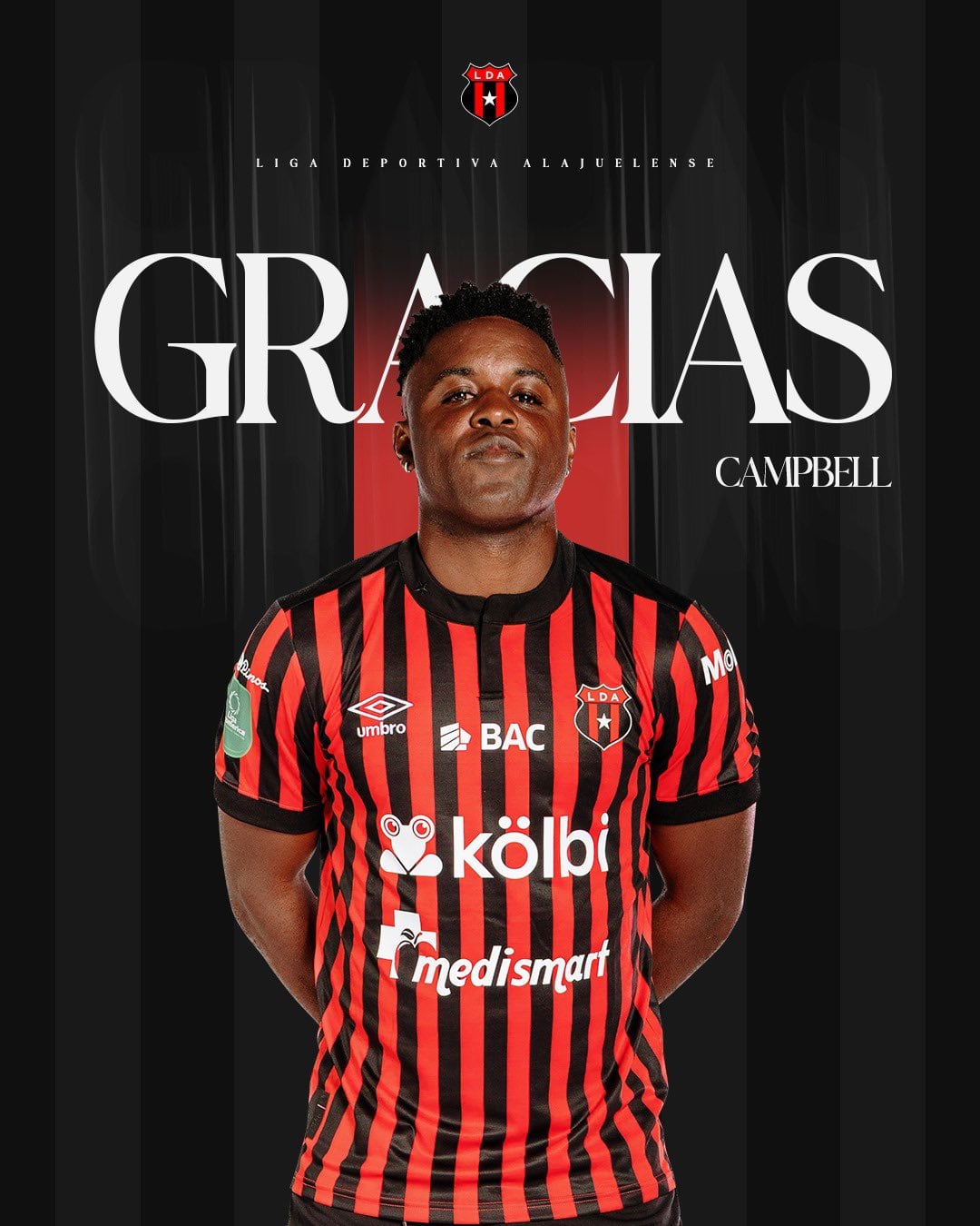 Liga Deportiva Alajuelense le dio las gracias a Joel Campbell.