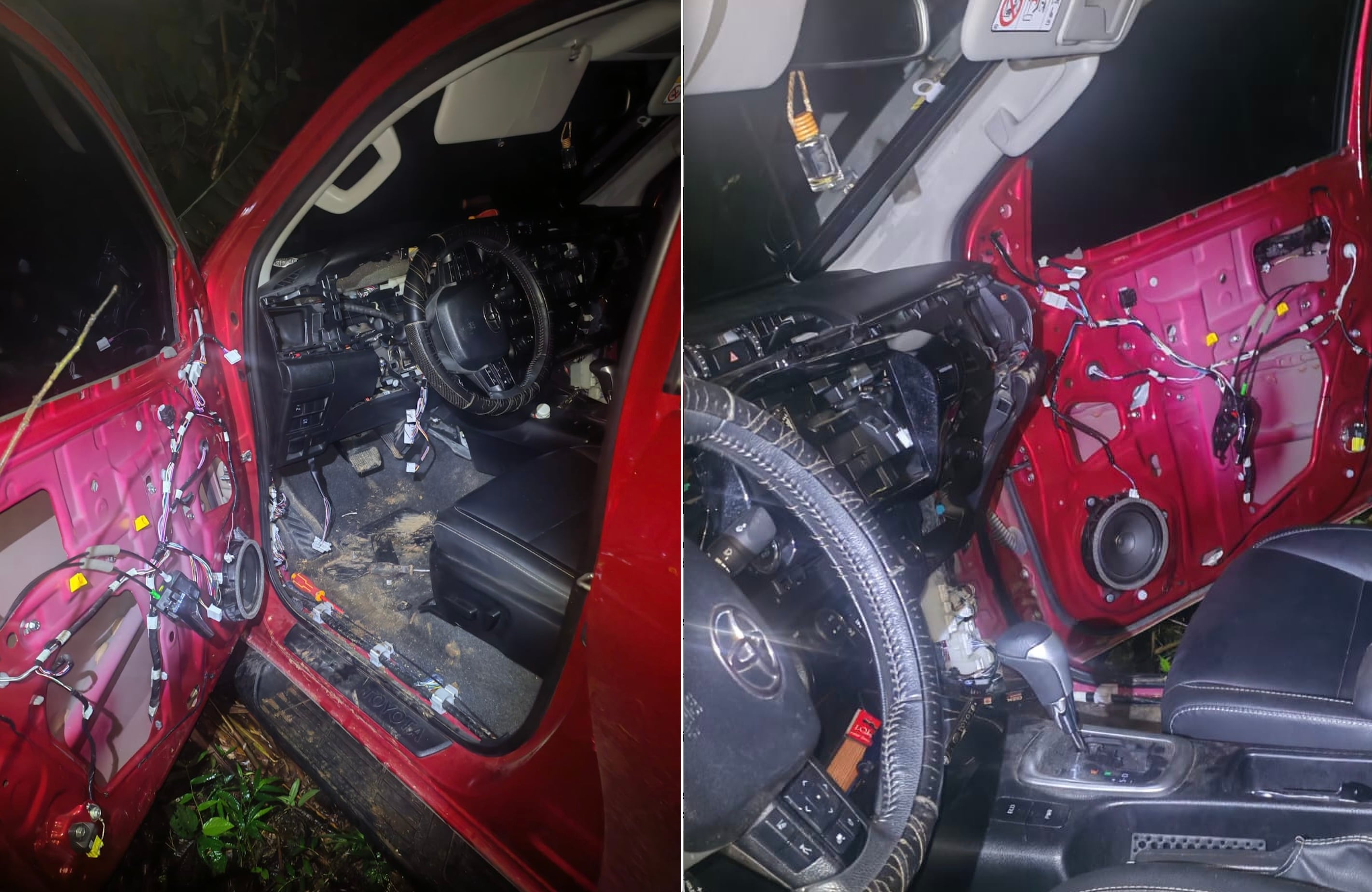 La Fuerza Pública recuperó en Sarapiquí el pickup robado y los artículos sustraídos durante el violento asalto ocurrido en una vivienda de Montelirio, en Río Cuarto.