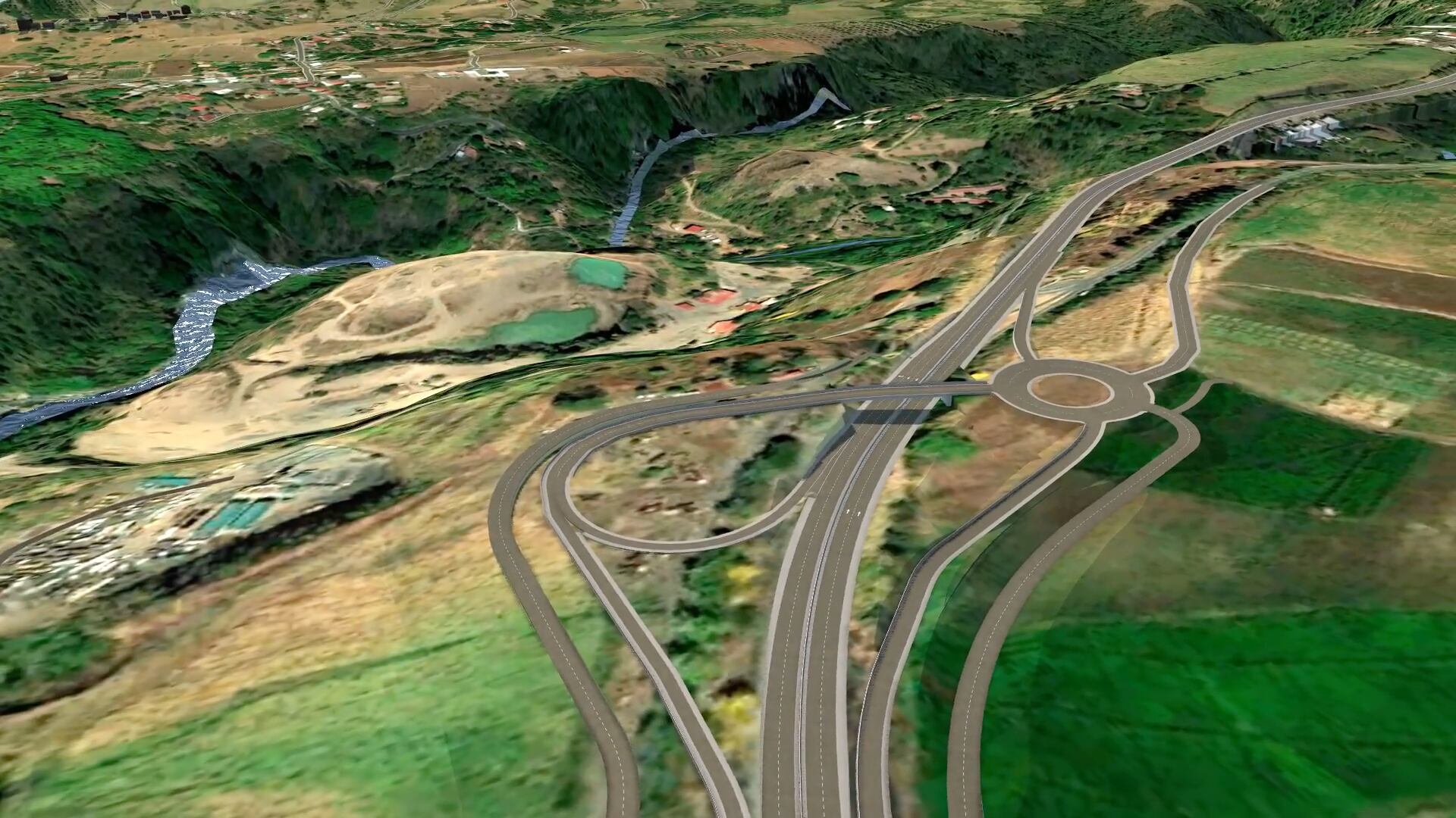 Así quedaría el paso a desnivel en Grecia.