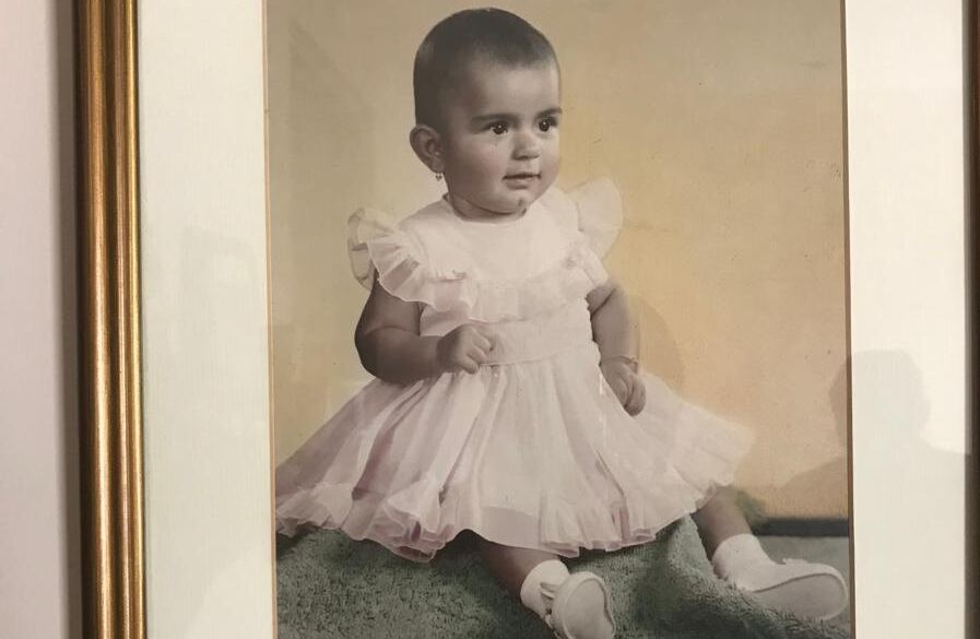 Eugenia Zamora fue la primera hija de sus padres. En la fotografía posa con ocho meses de edad.