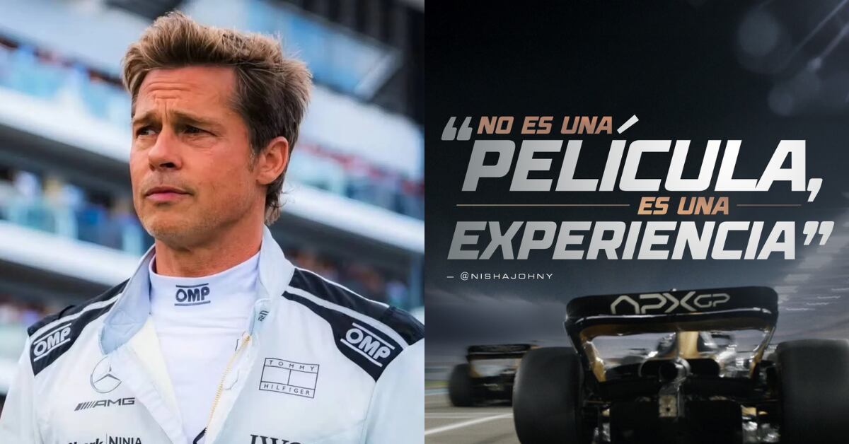 Brad Pitt, durante el rodaje de 'F1: la película', donde interpretó a un piloto de carreras en escenarios reales de la Fórmula 1.