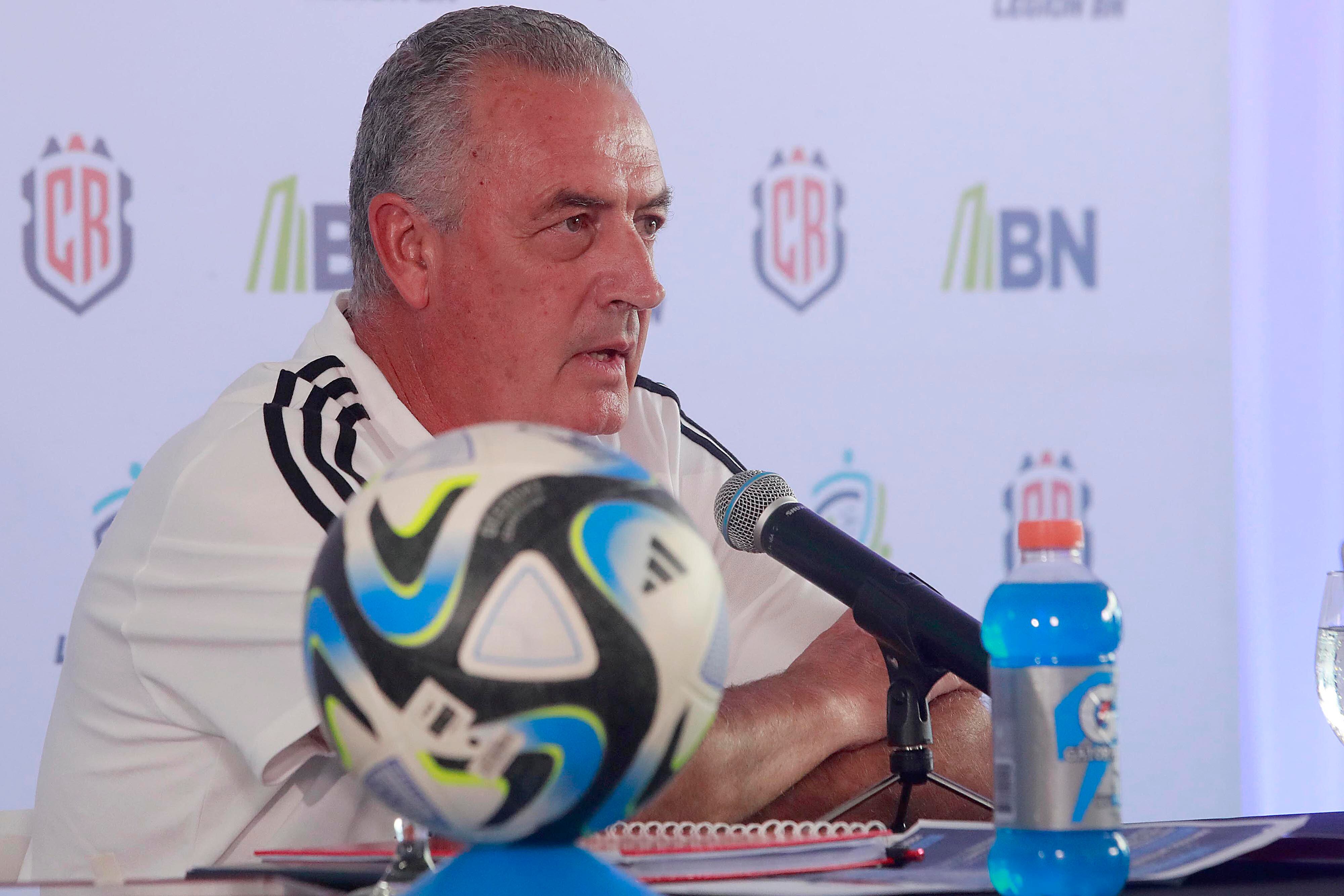 01/02/2024 Estadio Nacional. Conferencia de prensa con el director técnico de la Selección Nacional, Gustavo Alfaro, previo al partido amistoso de la Selección Nacional de Costa Rica ante su similar de El Salvaldor. Foto: Rafael Pacheco Granados.