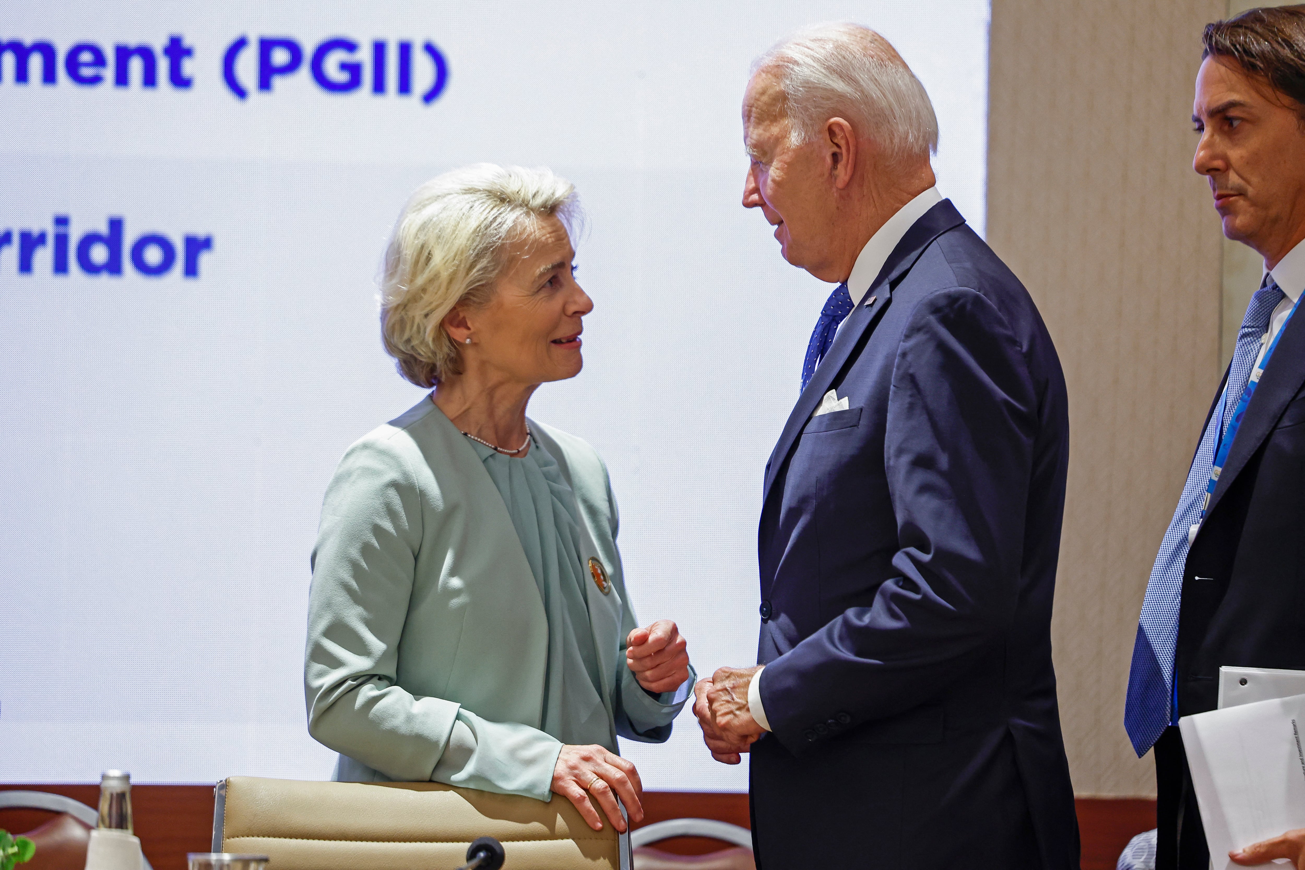 BIden y Ursula von der Leyen