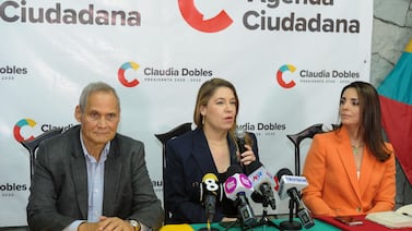 Claudia Dobles presenta a sus candidatos a las vicepresidencias: una viene de Cinde y otro del sector agricultura