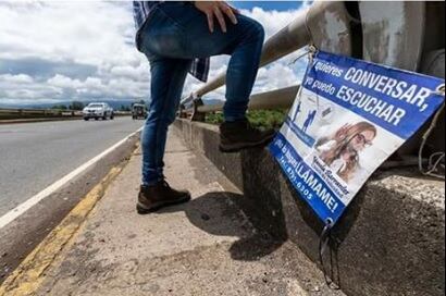Puente Saprissa, campaña prevenir suicidio.