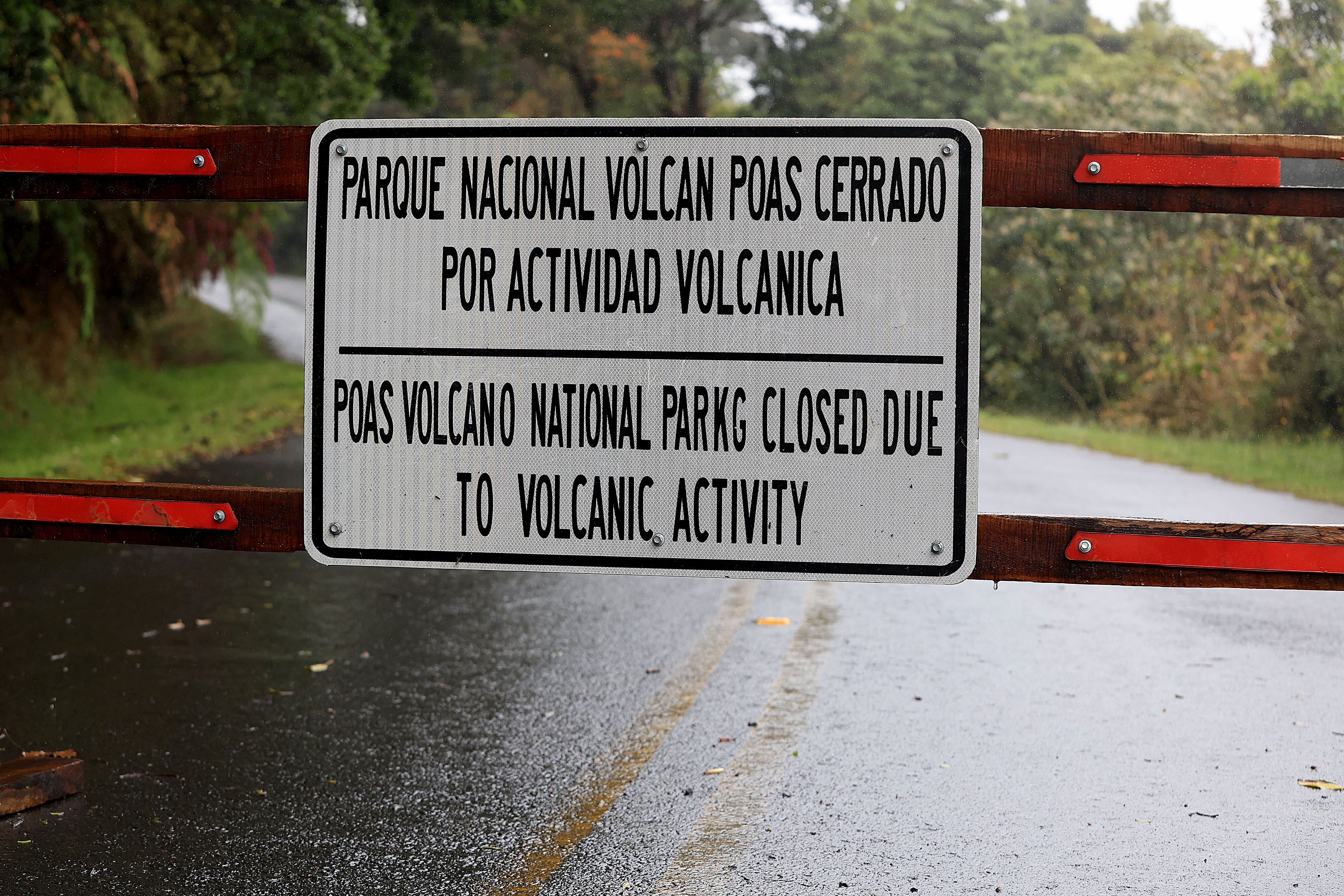 Volcán Poás, cerrado