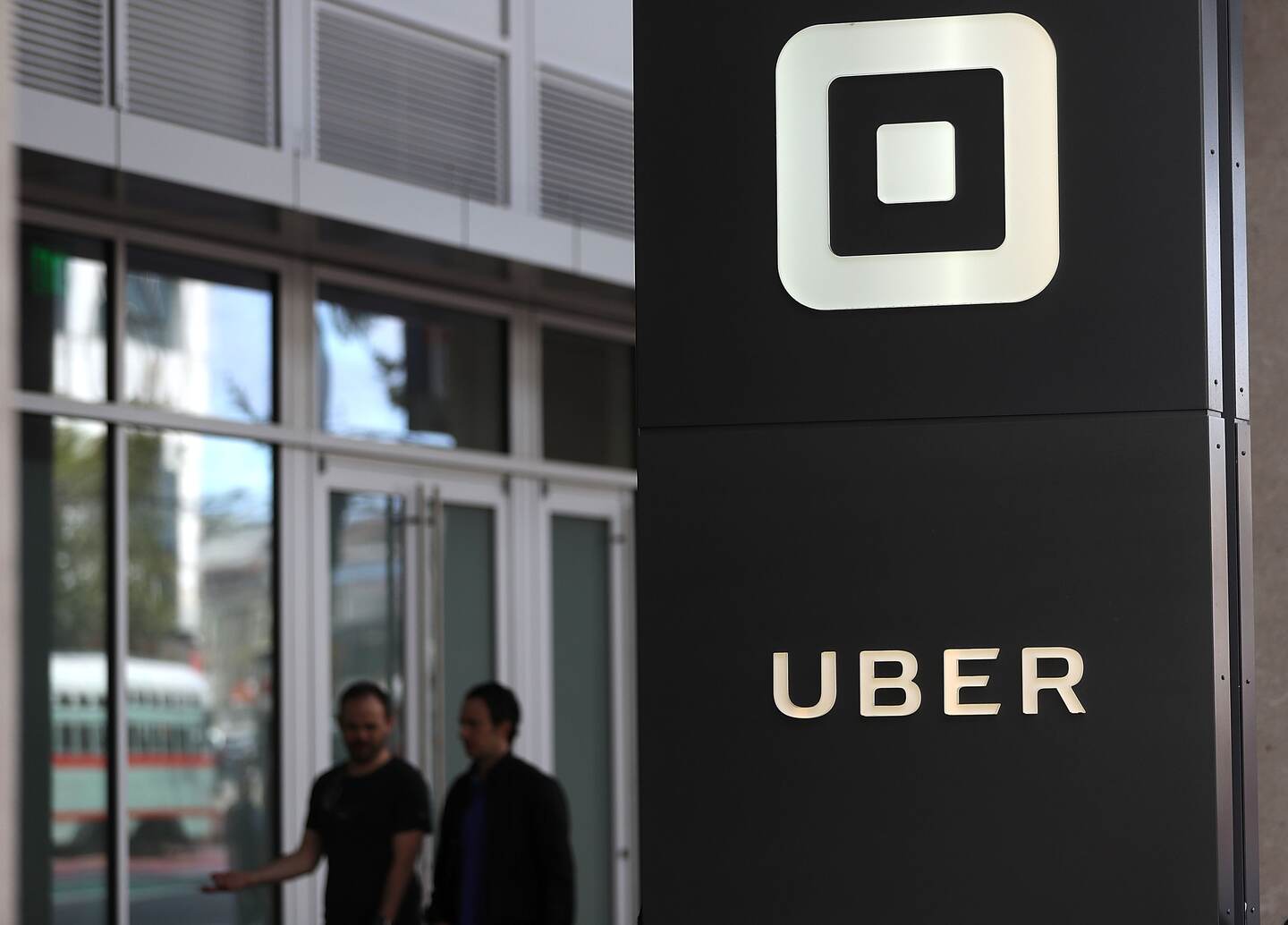 (FILES) This file photo taken on August 25, 2016 shows the logo of the ride sharing service Uber in front of its headquarters in San Francisco, California.
Uber has parted ways with another top executive, in the latest dent to the reputation of the ridesharing giant as it prepares to release the results of a probe into workplace misconduct. The executive, Eric Alexander, read and discussed medical information about a woman raped in India in 2014 during an Uber ride, according to reports in the New York Times and Recode.An Uber spokeswoman told AFP on June 8, 2017 that Alexander is "no longer with the company," but declined to comment on the reasons for his departure or on the reports on his handling of the India rape case.
/ AFP PHOTO / GETTY IMAGES NORTH AMERICA / JUSTIN SULLIVAN