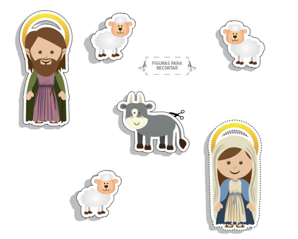 Figura para recortar, Portal de Belén