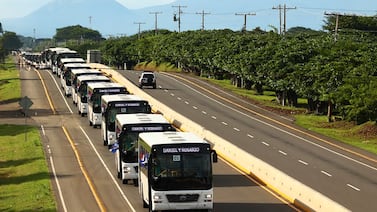 China envió autobuses de última generación a este país de Centroamérica para modernizar su transporte público