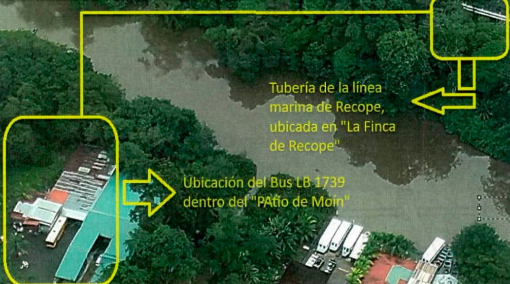 Agentes judiciales establecen la ubicación entre la presunta toma ilegal y el estacionamiento del bus que, en apariencia, cargaba el combustible robado.