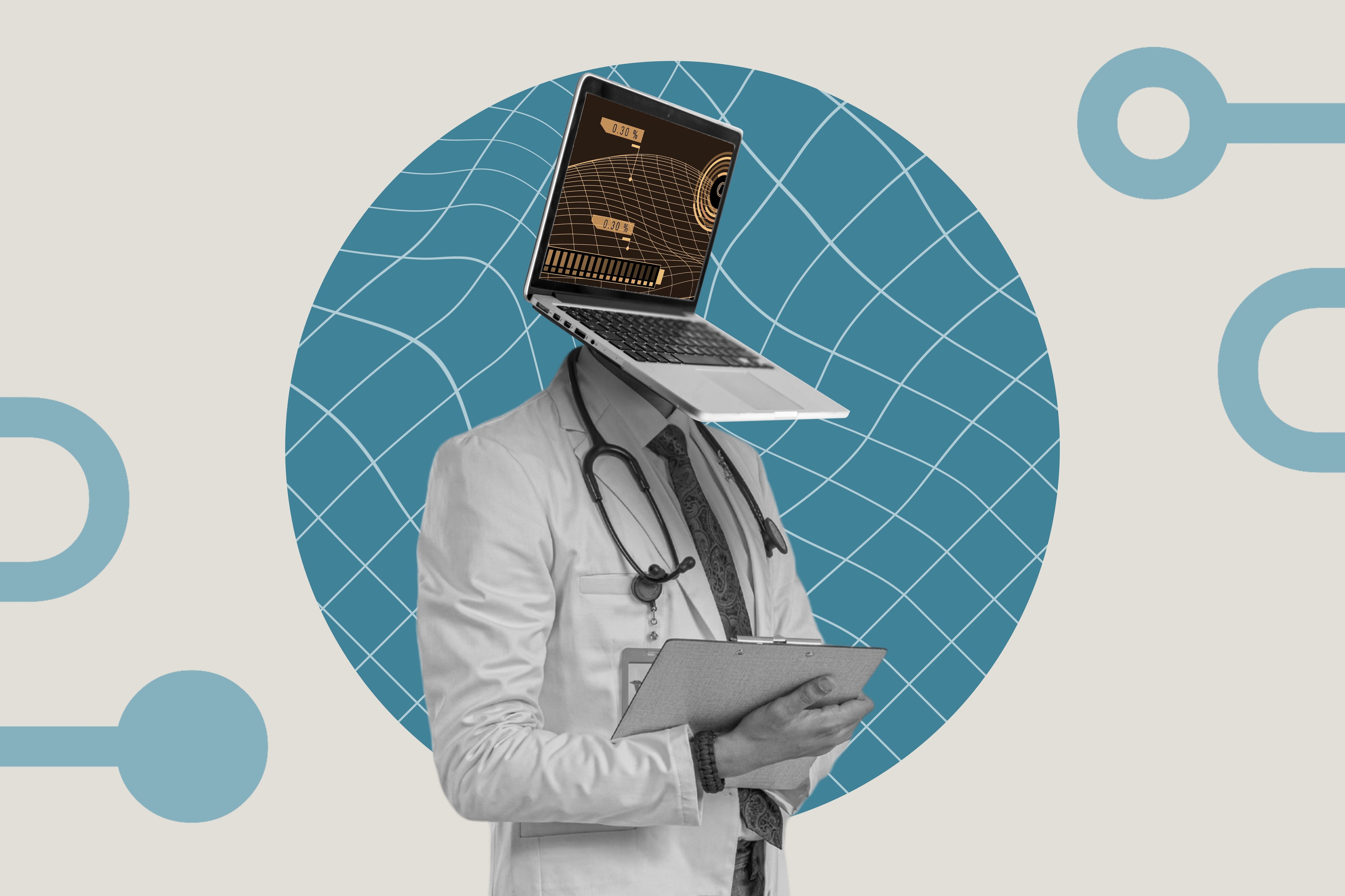 Inteligencia artificial IA y medicina, curar enfermedades, médicos y avances tecnológicos