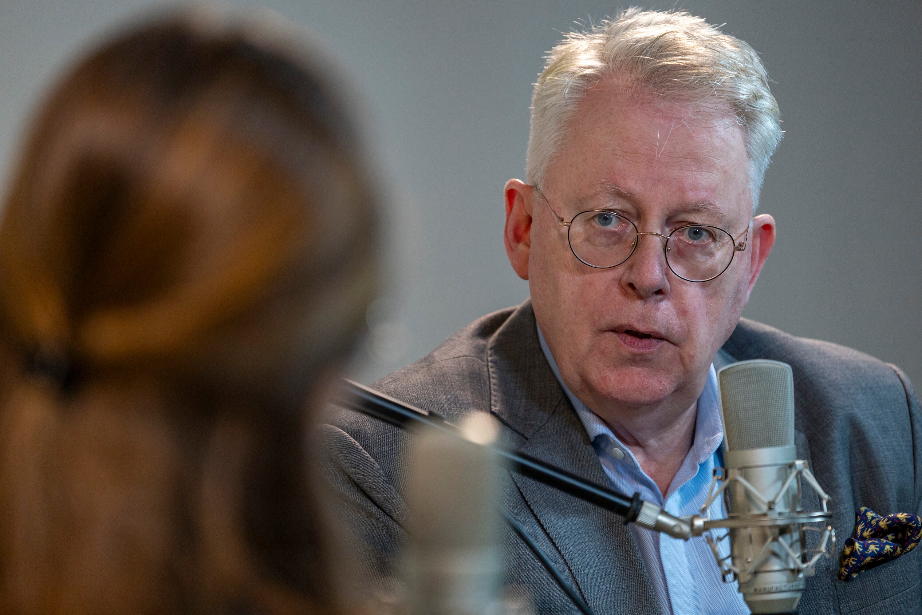 MATERIAL EXCLUSIVO DE REVISTA DOMINICAL.
19/05/2025, San José, Grupo Nación, entrevista con el director general de DW.