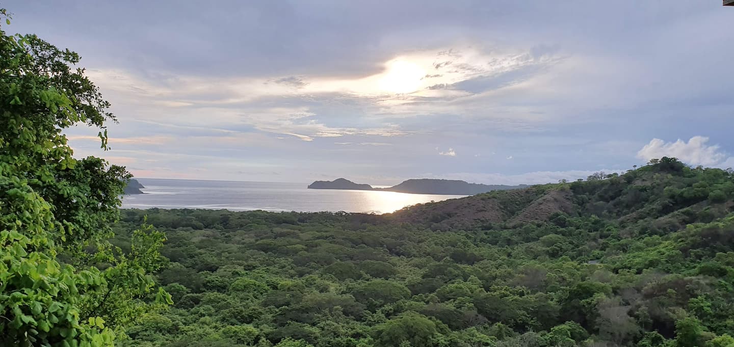 Vista de zona boscosa en el sector de Playa Panamá en el Golfo de Papagayo en Liberia, Guanacaste. Fotografía: