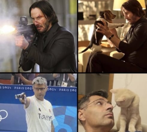 El tirador de 51 años es fanático de los gatos. Foto: Redes sociales