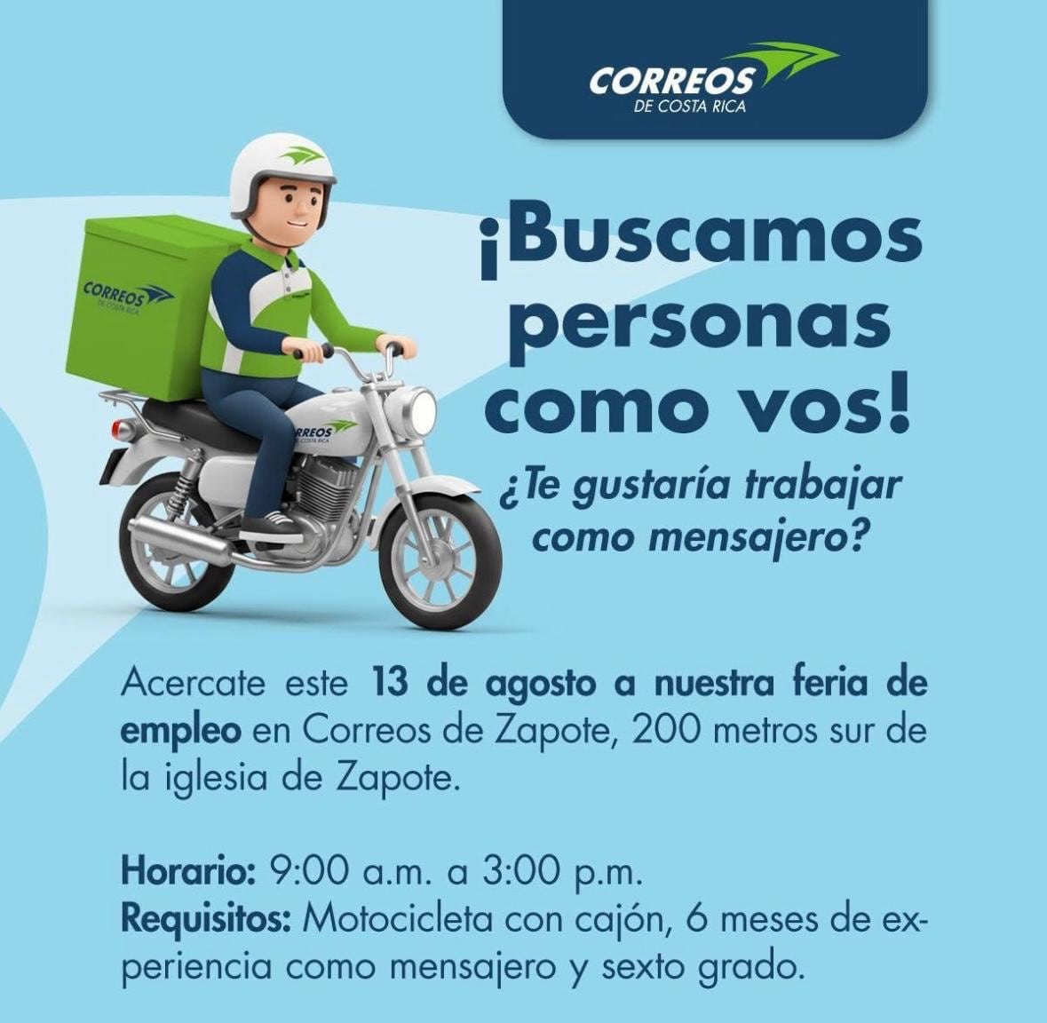 correos de cr trabajo