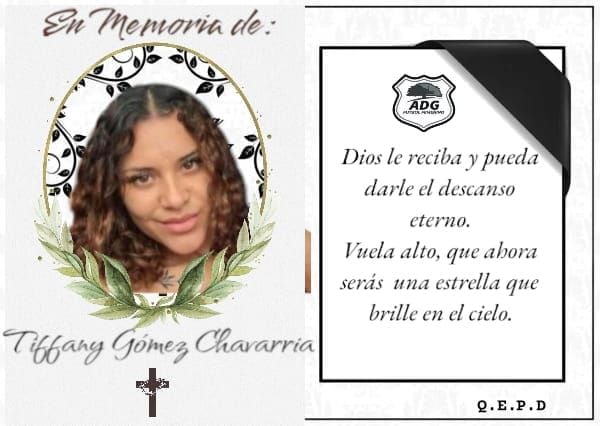 El equipo femenino de Guanacasteca lamentó el fallecimiento de Tifany Gómez. Foto: Facebook