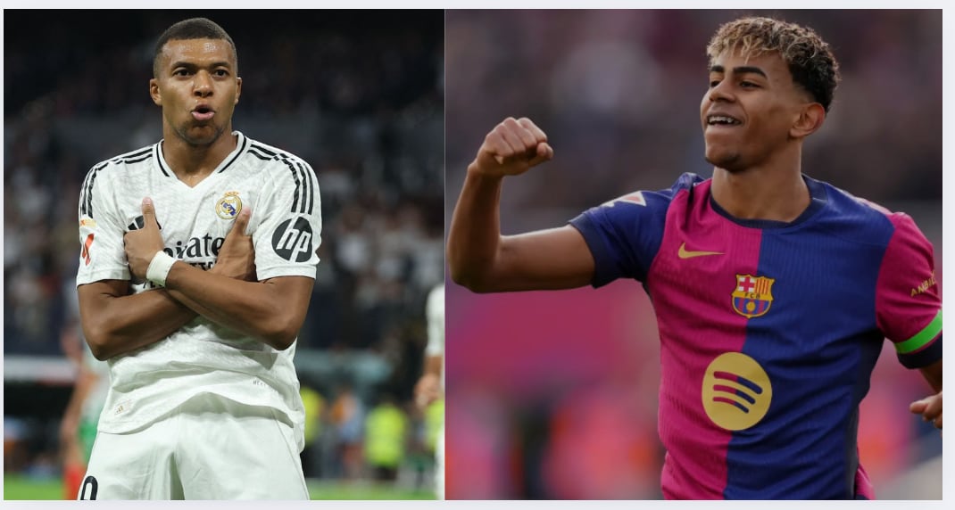 Kylian Mbappé vs. Lamine Yamal
Liga Española
Liga Española
Temporada 2025-2026
23 de octubre del 2025
AFP/La Nación