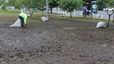 Barro y destrucción toman las zonas verdes de La Sabana luego de concierto de Romeo Santos
