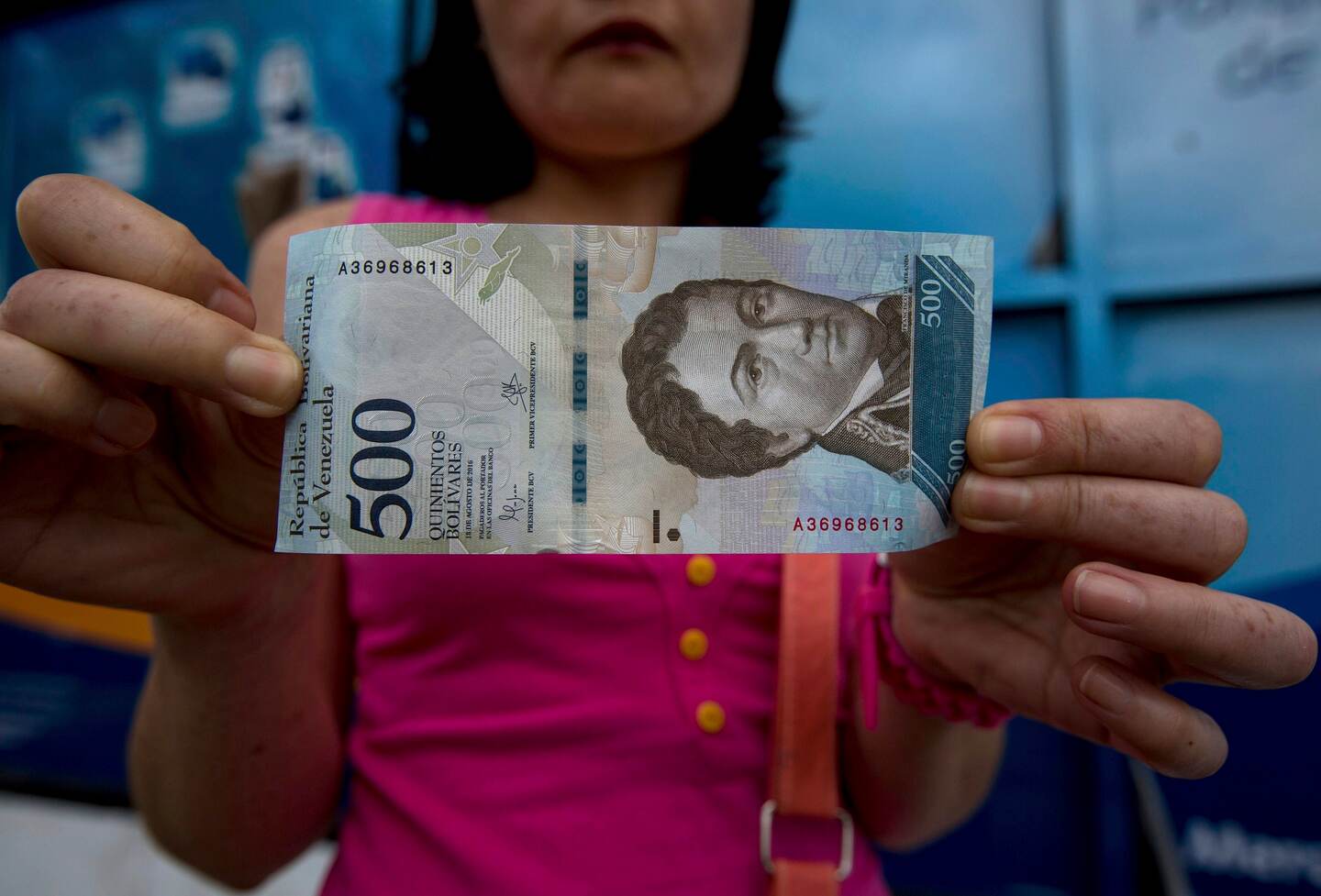 Nuevo billete de 500 bolívares, en circulación desde el lunes.