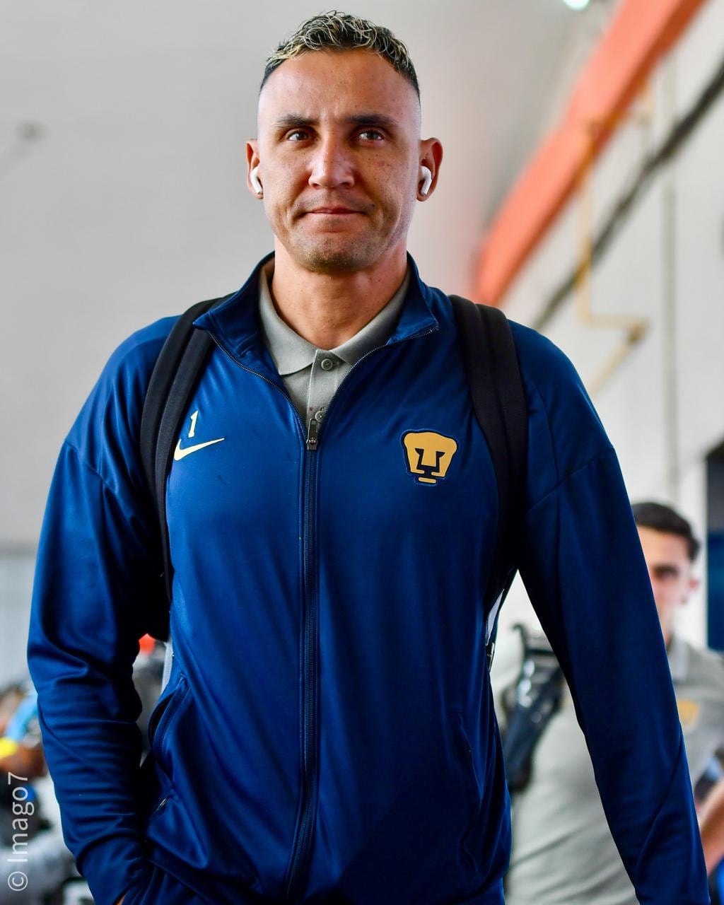 Keylor Navas, a su llegada al estadio de San Luis Potosí para el compromiso de Pumas por la Liga MX.